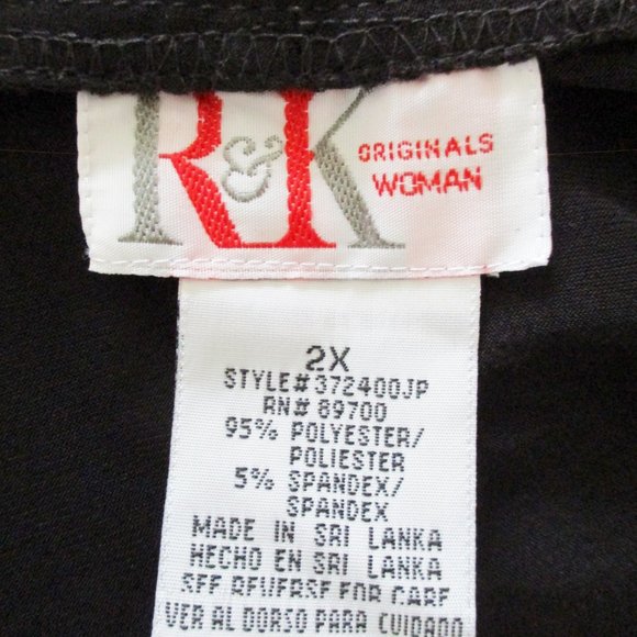 R & K Originals Woman Bolero Cropped Shrug Cardigan Short Sleeve, Black, Size 2X - Picture 8 of 10